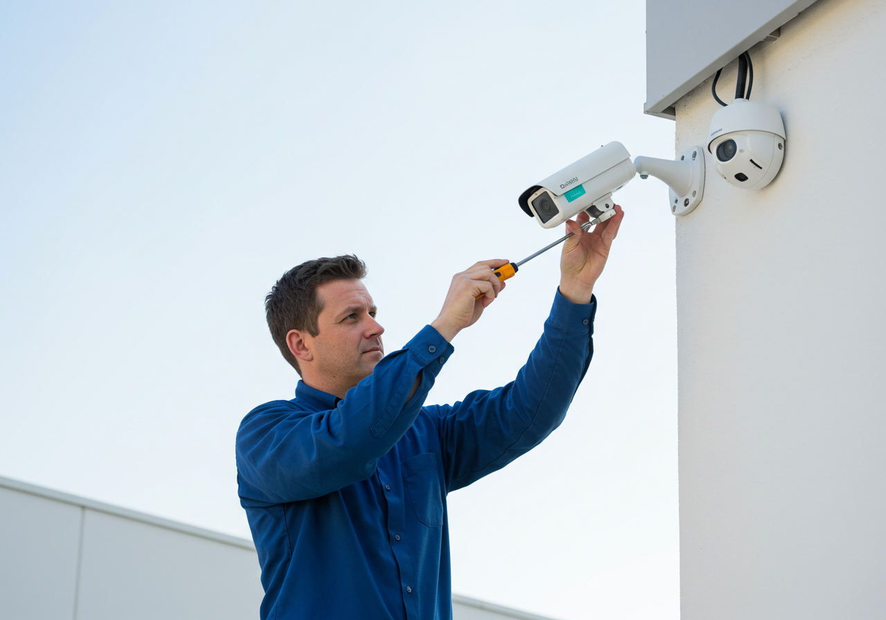 تركيب كاميرة داخلية وخارجية